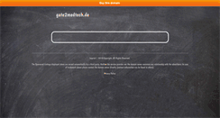 Desktop Screenshot of gate2medtech.de